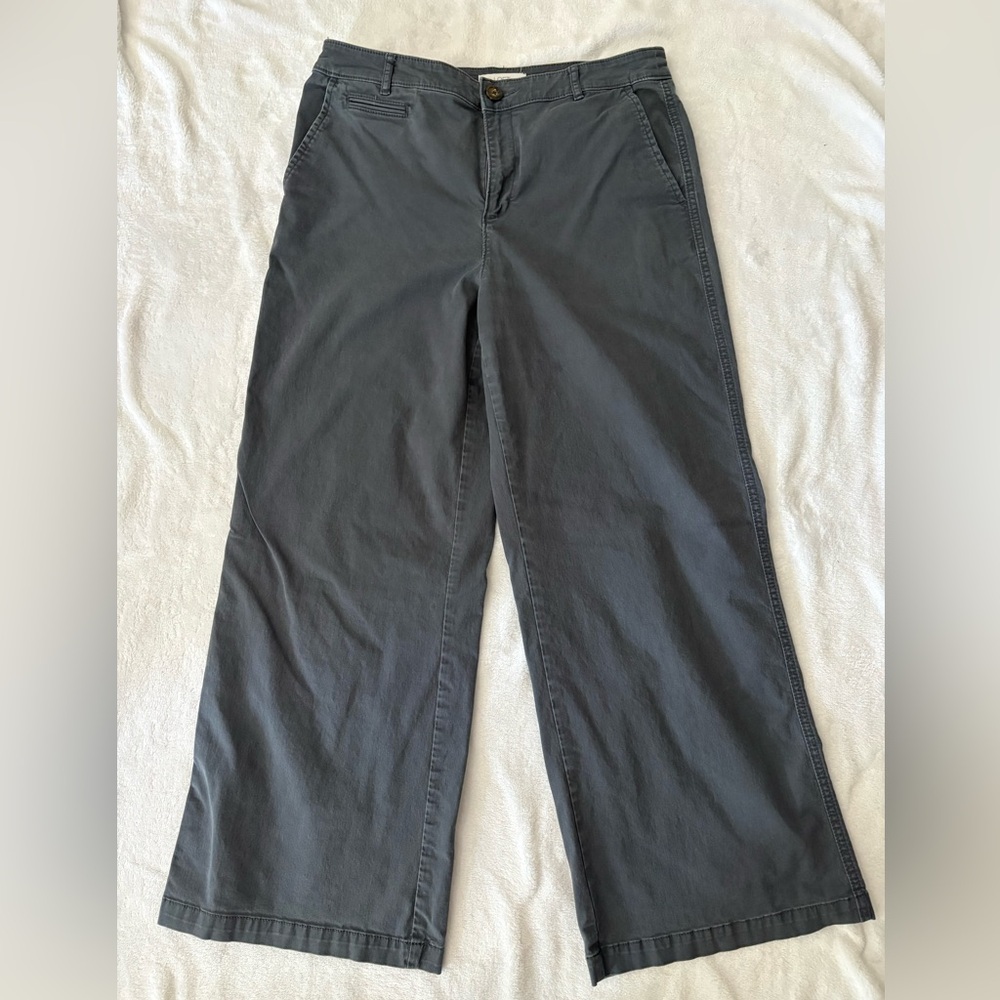 Gray Wide-Leg Pants